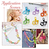 380Pcs 19 Colors Baking Paint Iron Open Jump Rings FIND-AR0006-19B-5