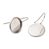 Non-Tarnish 304 Stainless Steel Earring Hooks X-STAS-R123-16C-P-2