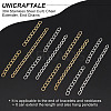 100Pcs 4 Style 304 Stainless Steel Curb Chain Extender STAS-UN0054-01-5