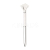 Raw Natural Quartz Crystal Chip on Top Ball-Point Pen AJEW-G063-01B-1