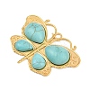 Bohemian Style 304 Stainless Steel with Synthetic Turquoise Big Pendants LS-STAS-G381-02G-08-2