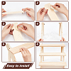 DIY 3 Tier Stair Style Pine Wooden Plant Stand Kit ODIS-WH0025-108-3