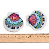 Printed Natural Shell Big Pendants SH-CBA93AD-19A-3