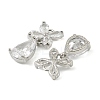 Brass Micro Pave Cubic Zirconia Pendants KK-C107-20A-P-2