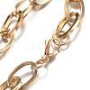 304 Stainless Steel Cable Chain Bracelets BJEW-P064-27G-3