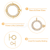 DICOSMETIC 8 Sets 2 Styles Brass Micro Pave Clear Cubic Zirconia Toggle Clasps KK-DC0003-40-5