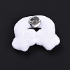 Rainbow with Cloud Cotton & Non-Woven Fabric Brooch LS-JEWB-A003-01-2