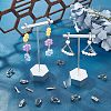 50Pcs 5 Style 201 & 304 Stainless Steel Clip-on Earring Converters Findings STAS-UN0038-19-3