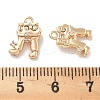 Rack Plating Brass Clear Cubic Zirconia Pendants KK-M102-21G-A-3