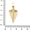 Rack Plating Brass with Cubic Zirconia Pendants KK-Q017-05A-G-3