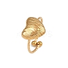 304 Stainless Steel Adjustable Open Cuff Rings for Women LS-RJEW-K303-02G-2