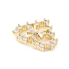 Brass Micro Pave Clear Cubic Zirconia Pendants LS-KK-K371-29B-G-2