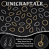 48Pcs 6 Styles Stainless Steel Linking Ring STAS-UN0056-48-5