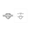 Anti-Tarnish Rhodium Plated 925 Sterling Silver Double Rings Set RJEW-Z040-17P-B-2