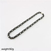 Synthetic Magnetic Hematite Rondelle and Column Beaded Nacklaces for Men WA5844-3-1