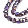 Electroplate Glass Beads Strands EGLA-N002-13-A02-3