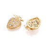 Brass Micro Pave Cubic Zirconia Pendants KK-T074-81G-2