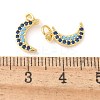 Brass Micro Pave Cubic Zirconia Pendants KK-U056-22G-3