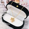 925 Sterling Silver Colorful Cubic Zirconia Constellation Pendant Cable Chain Necklaces for Women STER-R009-01G-10-1