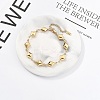 304 Stainless Steel Link Chain Bracelets for Women BJEW-U021-08G-05-1