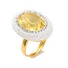 Adjustable Brass Micro Pave Cubic Zirconia Rings RJEW-K286-03G-2