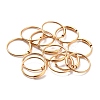 Ion Plating(IP) 304 Stainless Steel Hoop Earrings STAS-Z037-02G-2