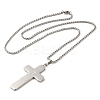Non-Tarnish 201 Stainless Steel Pendant Necklaces NJEW-H015-08P-2