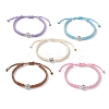 Eco-Friendly Korean Waxed Polyester Cord Braided Bracelet for Women BJEW-JB12503-2