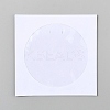 Square Paper CD Storage Bags with Round PP Plastic Visible Window ABAG-WH20001-28-1