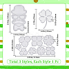 3Pcs 3 Styles Saint Patrick's Day Carbon Steel Cutting Dies Stencils DIY-GF0008-47-2