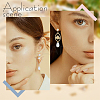 12 Pairs 2 Style Diamond Shape Brass with Cubic Zirconia Stud Earring Findings KK-BBC0012-72-5