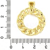 Rack Plating Brass Micro Pave Cubic Zirconia Pendants KK-M021-08G-01-3