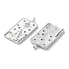 Brass Micro Pave Cubic Zirconia Pendants KK-C079-05P-2