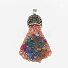 Natural Quartz Pendants G-S334-031-2