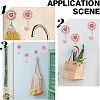 Porcrelain 3D Flower Ceramic Wall Coat Hook FIND-WH0040-63-6