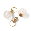 Natural Rose Quartz Openable Perfume Bottle Pendants LS-G-A026-02B-01-2