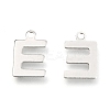 Non-Tarnish 201 Stainless Steel Charms STAS-C021-06P-E-2