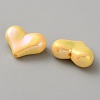 Electroplate Opaque Acrylic Beads MACR-WH0010-38E-2