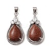 Synthetic Goldstone Pendants G-A095-02P-01-1