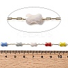 Colorful Bowknot Handmade Glass Beaded Chains CHS-K020-13G-2