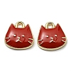 Golden Plated Alloy Charms ENAM-L042-01G-06-2