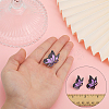Butterfly with Ribbon Shape Enamel Pin JEWB-WH0023-45-6