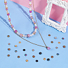48Pcs 6 Colors Ion Plating(IP) 304 Stainless Steel Bead Caps STAS-UN0049-53-2