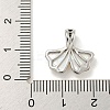 Brass Micro Pave Clear Cubic Zirconia Pendants KK-P275-19P-3