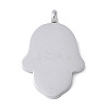 304 Stainless Steel Stamping Blank Tag Pendants STAS-S162-24P-1