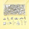 100Pcs 12 Styles Tibetan Style Zinc Alloy Pendants TIBEP-FS0001-39-9