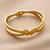 Butterfly Anti-Tarnish 304 Stainless Steel Hinged Bangles for Women FS-WGE693D-01-3