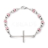 201 Stainless Steel Link Chain Bracelets BJEW-A032-02P-01-2