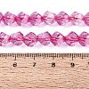 Crackle Transparent Glass Beads Strands GLAA-N068-02A-07-5