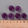 Transparent Frosted Acrylic Bead Caps MACR-S371-04A-743-4